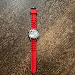Hello Kitty Red Silicone Strap Watch